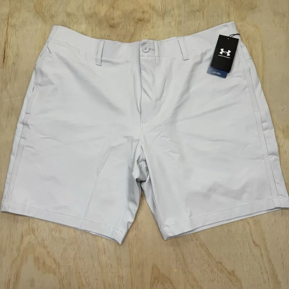 NEW Under Armour UA Iso-Chill Shorts Golf Mens Light Gray sz 40